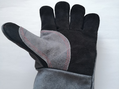 Hot Sale Kitchen Cooking Oven Heat Resistant Leather Bbq Welding Gloves For Work